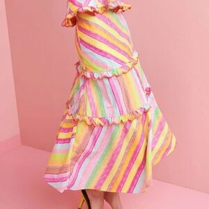 Celia B Rainbow Tiered Skirt